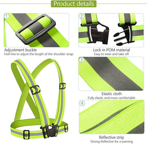 High Visibility Reflective Vest Straps