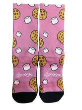Load image into Gallery viewer, Custom Lab Socks (Marshmallow &amp; Cookies Design)
